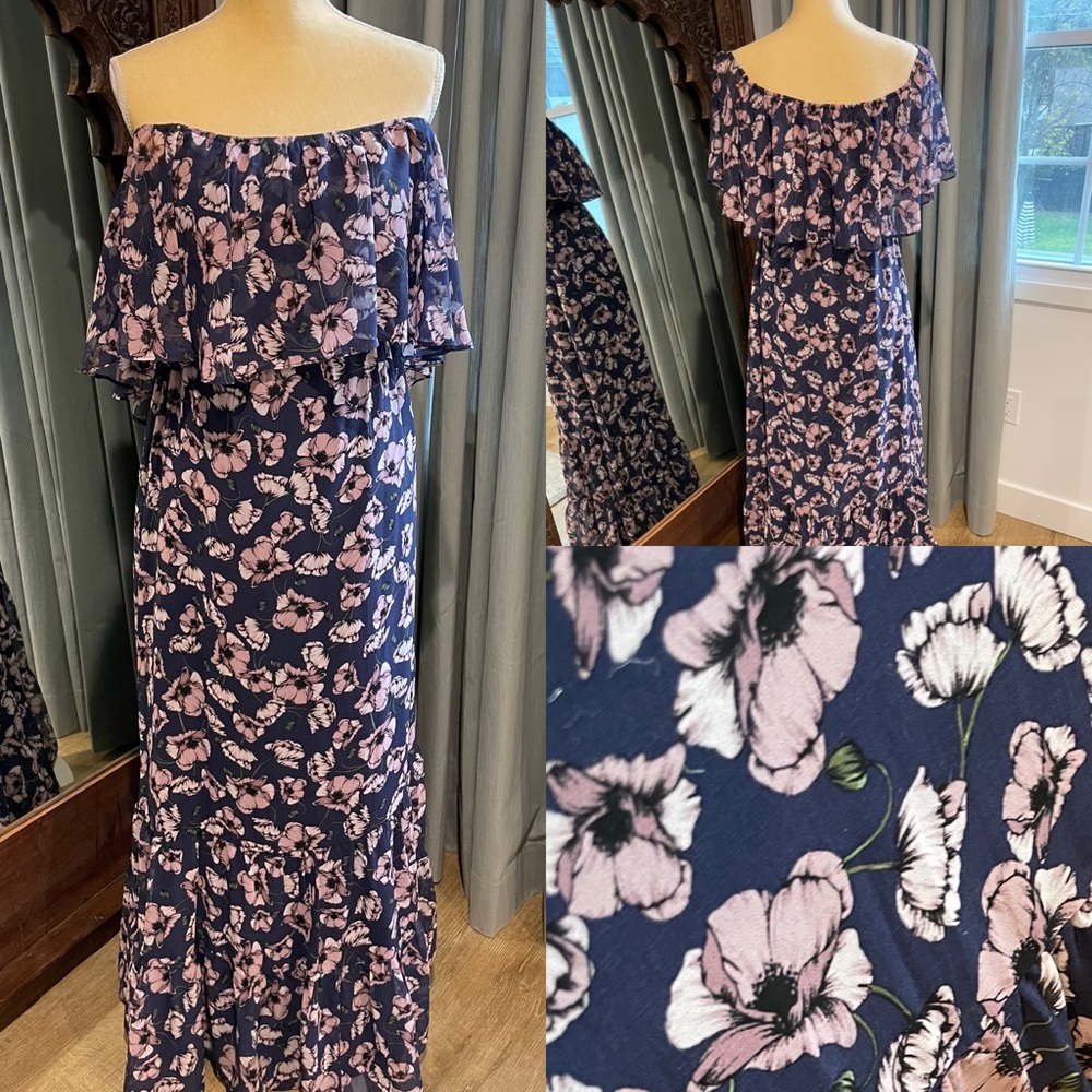 Anthropologie Donna Morgan Willow off the shoulder dress